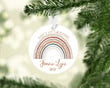 Personalized Rainbow Baby's First Christmas Ornament, Keepsake Gift Ornament, Christmas Gift Ornament