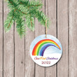 Personalized Our First Christmas Ornament, Gift For LGBT Lovers Ornament, Christmas Gift Ornament