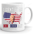 Biden Mug, Identify As Non Bidenary Mug, Anti Biden Mug, Politics Mug, Birthday Christmas Gifts For Mom Dad Best Friend