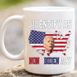 Biden Mug, Identify As Non Bidenary Mug, Anti Biden Mug, Politics Mug, Birthday Christmas Gifts For Mom Dad Best Friend