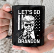 Let's Go Brandon American Flag Impeach Biden Mug, Trump Flip Off Biden Mug, Fjb Mug, Trump 2024 Mug