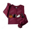 Black Cat Pumpkin Halloween Sweatshirt