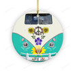 Sunflower Hippie Soul Van Ornament, Gifts For Hippie Soul, Hippie Decoration Gifts On Christmas