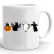 Black Cat Pumpkin Halloween Mug, Black Cat Mug, Halloween Pumkin Mug, Halloween Gifts For Mom Dad Best Friend