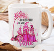 In October We Wear Pink Mug, Pink Gnome, Breast Cancer Mug, Gifts For Her, Gifts For Breast Cancer Fighter