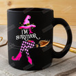 I'm A Survivor Mug, Breast Cancer Mug, Witch Mug, Halloween Mug, Gifts For Her, Halloween Gifts For Her, Breast Cancer Survivor