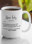 Boss Lady Mug 15 Oz, Boss Appreciation Gift, Leader Gift, Boss Mug, Manager Mug, Boss Leaving Gift