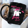 Breast Cancer Is Boo Sheet Mug, Breast Cancer Awereness Coffee Cup Gifts, Halloween Breast Cancer, Pink Ribbon