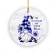 In November We Wear Blue Ornament, Diabetes Awareness, Gifts For Her For Him, Diabetic Gifts