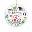 Year Of 2022 Ornament, 2022 Christmas Ornament, Year In Review Christmas Ornament, 2022 Gas Ornament, 2022 Christmas Tree Hanging