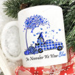 In November We Wear Blue Mug, Blue Gnome, Gifts For Friend For Family, Blue Truck