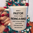 Personalized Being A Pastor Is Not Easy Like Riding A Bike Mug, Pastor Gifts For Men On Christmas, Birthday