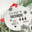Personalized Our First Home Ornament, Housewarming Gift Ornament, New Home Gift Ornament