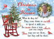 Personalized Christmas In Heaven Memorial Ornament, Cardinal Bereavement Sympathy Gifts For Loss Of Father Loss Of Mom