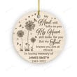 Custom My Minds Still Talk To You Memorial Ornament, Bereavement Gifts For Loss Of Mother Loss Of Father