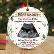 Personalized Dear Daddy This Christmas I'll Be Snuggled Up In Mommy's Tummy Ornament