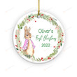 Personalized Baby's First Christmas Ornament 2022, Baby Christmas Ornament, Newborn Gifts