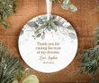 Thank You For Raising The Man Of My Dreams Mother Of The Groom Gift From Bride, Future Mother In Law Gift, Wedding Keepsake, Parents Of The Bride, Parents Of The Groom, Ornament