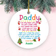 Personalized To My Daddy Christmas Ornament Gifts For New First Time Dad, Pregnancy Gift, First Christmas Ornament