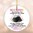 Personalized Baby Ultrasound Photo, Dear Mommy Christmas Ornament, Baby Announcement Christmas Ornament, Gift For New First Mom To Be