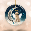 Personalized Pet Memorial Ornaments, I Love You To The Moon And Back, Custom Memorial Ornament Lost Loved Pet Memorial Gifts For Dog Lover Cat Owner