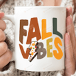 Fall Vibes Mug, Hello Fall Coffee Mug, Thanksgiving Gift, Fall Decor, Autumn Mug, Fall Mug Gifts For Women, Autumn Decor, Fall Vibes Cup