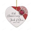 Happy 40th Wedding Anniversary Ornament, Wedding Ornament Gifts For Her, Wedding Gifts For Couple