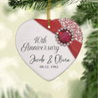 Happy 40th Wedding Anniversary Ornament, Wedding Ornament Gifts For Her, Wedding Gifts For Couple