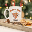 Piece Out Thanksgiving Mug Gifts For Women, Fall Pumpkin Pie Thanksgiving Retro Groovy Mug, Retro Pumpkin Pie Mug