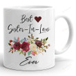 Best Sister In Law Ever Mug Gifts, Sister In Law Mug Gifts For Women Her On Birthday Christmas Graduation Weddding