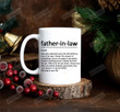 Father-In-Law Definition Dictionary Coffee Mug, Gifts For Father In Law, In Law Gifts For Him For Men, Family Gifts For Dad