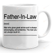 Father In Law Definition Mug, Father Mug, Gifts For Father, In Law Gifts For Father In Law From Son And Daughter