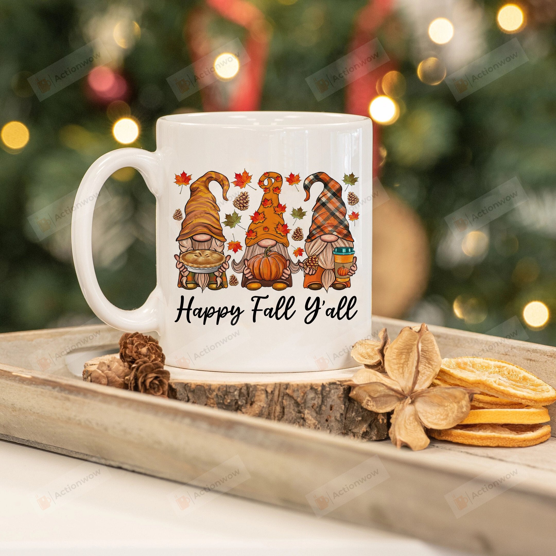 Happy Fall Y'all Thanksgiving Gnome Mug, Its Fall Yall Mug Fall Things For Women, Gromes Thanksgiving Sweaters Mug Gifts For Women Men