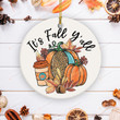 It's Fall Y'all Thanksgiving Ornament, Love Fall Yall Decorations Fall Things For Women 2022, Thanksgiving Leopard Pumpkin Decorations Gifts For Women Men