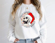 Dead Inside But Merry Skeleton Christmas Sweatshirt, Funny Christmas Shirt Gifts For Women, Santa Skull