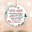 Mommy Daddy Enjoy Your Last Christmas In Peace & Quiet Ornament, Baby Bump Christmas Ornament, Christmas Gifts For New Mom