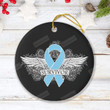 Support Prostate Cancer Ornaments Prostate Cancer Awareness Month Prostate Cancer Person Gifts For Christmas Tree Hope Believe Prostate Cancer Survivor Motivational Gift For Women Men