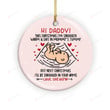 Baby Ultrasound New First Daddy To Be Christmas Ornament Hi Daddy Xmas Ornament Idea Gifts For New Frist Dad