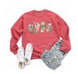 Christmas Coffee Pink Sweatshirt, Christmas Sweatshirt, Coffee Lover Gift, Holiday Sweatshirt, Womens Holiday Sweatshirt, Winter Sweatshirt, Unisex Sweatshirt