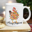 Funny Chicken Christmas Ceramic Coffee Mug Cup, Merry Christmas Chickmas Mug, Funny Christmas Gifts