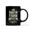Huntin Fishin And Lovin Everyday Black Ceramic Mug Hunting Fishing Coffee Mug For For Hunter