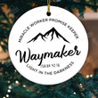 Waymaker Miracle Worker Promise Kepper Ornament, Jesus Faith Christian Ornament Decorations Gifts For Women