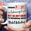 Ceramic Coffee Mug Quote I Might Look Like I'm Listening To You But I'm Thinking About Metal Detecting Mug Funny Gifts For Friendship Coworker Bestie