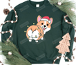 Christmas Corgi Sweatshirt, Corgi Mom Sweatshirt, Christmas Gifts For Dog Lovers Dog Mom