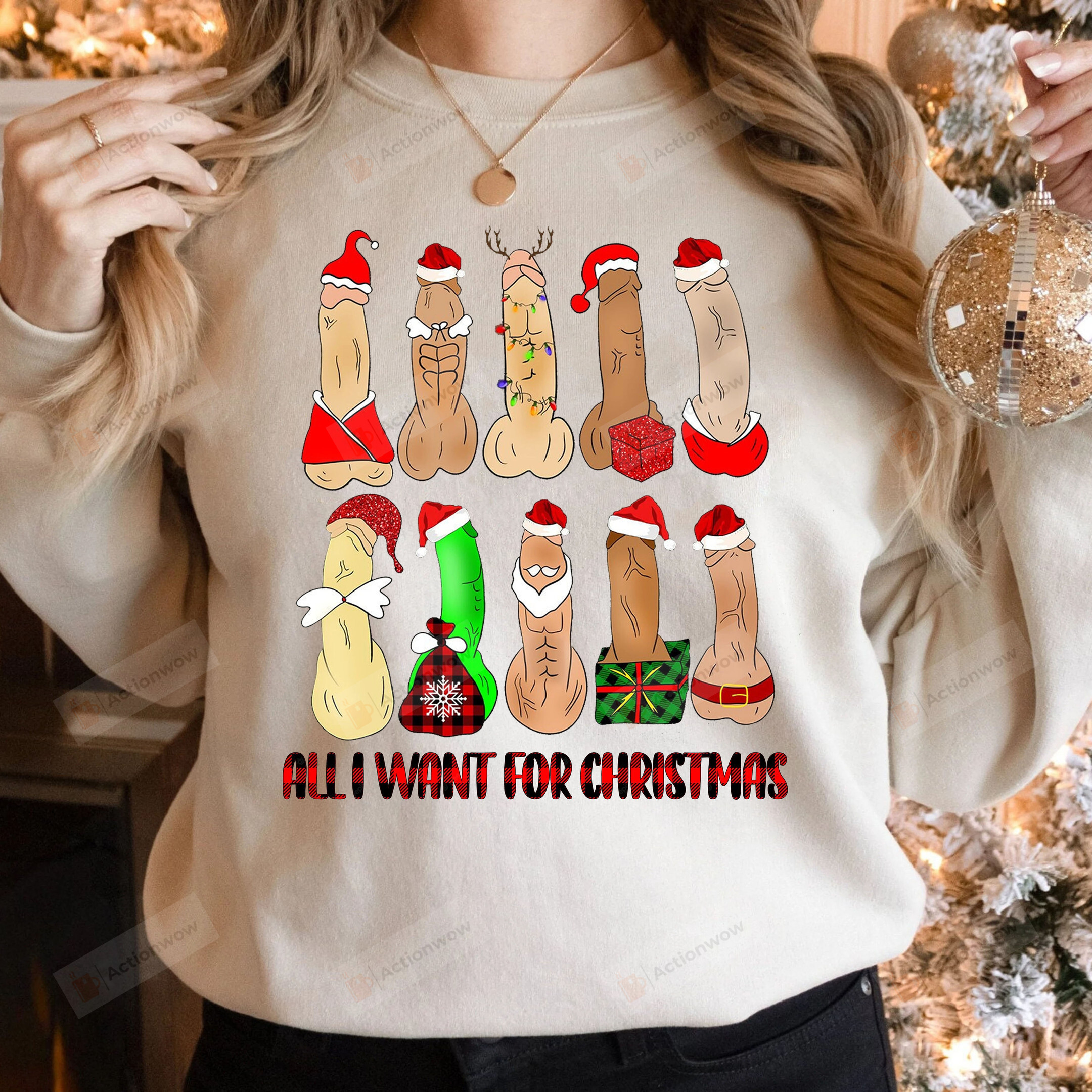 Dirty Christmas Sweater, All I Want For Christmas Dirty Santa Funny Shirts, Naughty Santa Sweatshirt, Naughty Christmas Xmas Party Sweatshirt, Funny Christmas Shirt