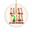 Dirty Christmas Ornaments, All I Want For Christmas Dirty Santa Funny Ornaments, Naughty Santa Couple Gifts