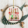 Dirty Christmas Ornaments, All I Want For Christmas Dirty Santa Funny Ornaments, Naughty Santa Couple Gifts