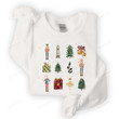 Christmas Nutcracker Ballet Doodle Sweatshirt, Sugar Plum Fairy Christmas Shirt Gifts For Women