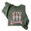 Customcat - G500 5.3 Oz. T-Shirt Product Titlelets Get Crackin Christmas Sweatshirt, Lets Get Crackin Nutcracker Sweatshirt