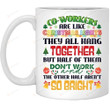 Christmas Co-Workers Mug Co-Workers Are Like Christmas Lights They All Hang Together, Christmas Tea Cup For Xmas, Holiday Ceramic Mug Anniversary
